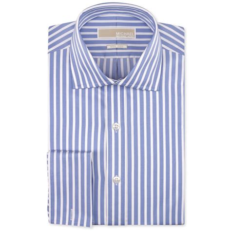 michael kors discount striped men's dress shirts|Michael Kors men's tops.